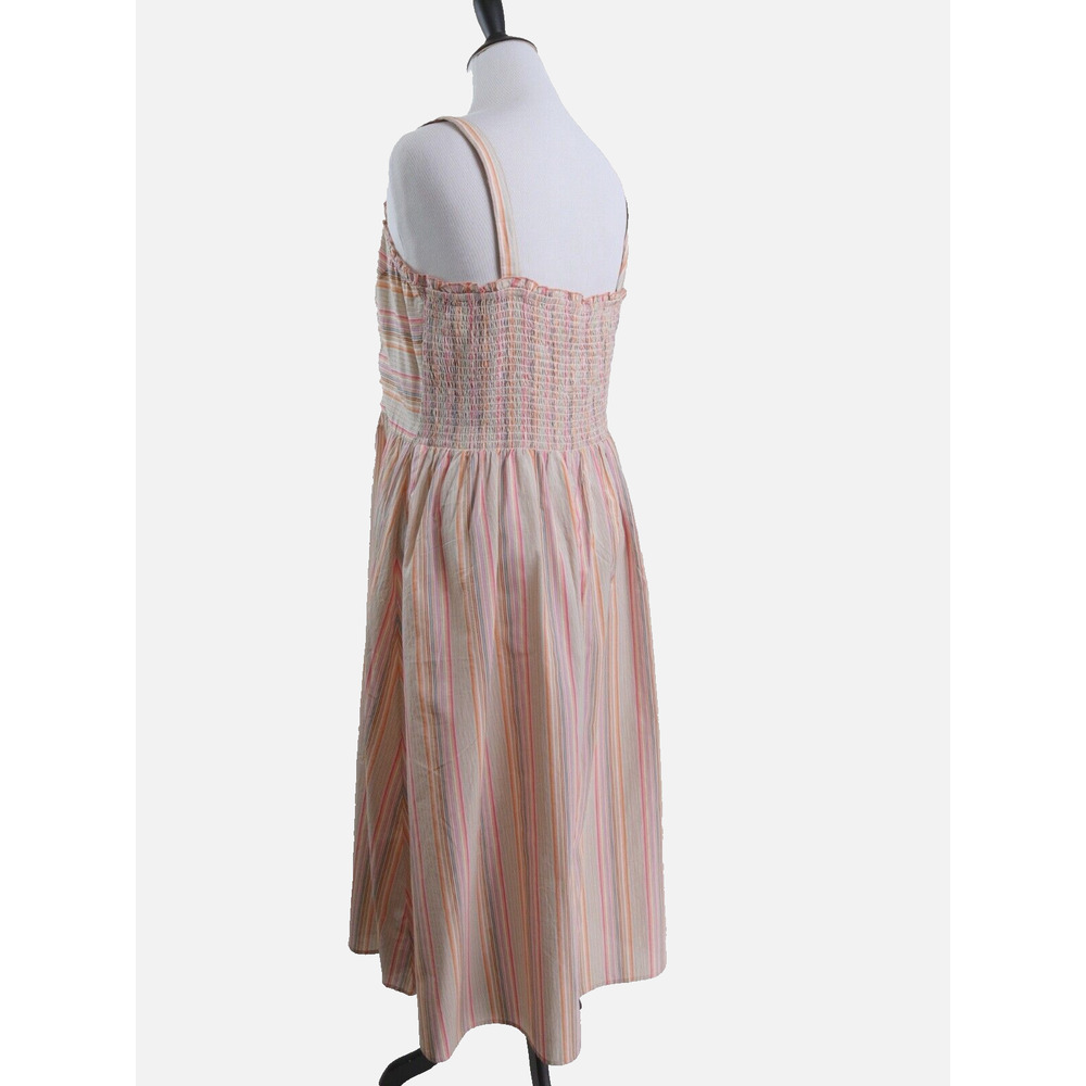 Simply Southern Size XL Maxi Sundress Cotton Pastel Stripe Pink - Picture 3 of 10